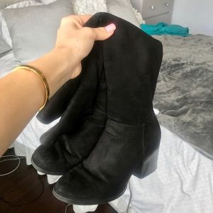 Black Knee High Boots